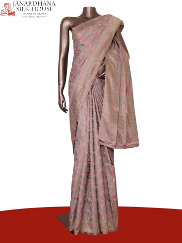 Exquisite Handloom Jamawar Tanchoi Silk Saree-Master Weaves